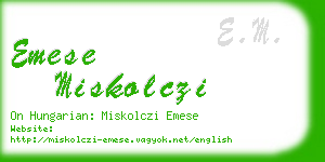 emese miskolczi business card